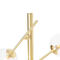 Lampadaire classique doré avec verre 5 lumières - Elien