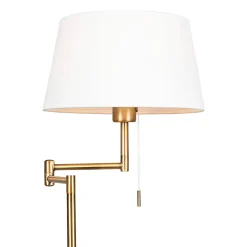 Lampadaire classique intelligent bronze avec blanc incluant WiFi A60 - Ladas Fix