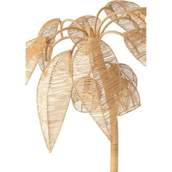 Lampadaire Cocotier en Rotin "Canne à Sucre" 150cm Naturel