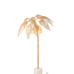 Lampadaire Cocotier en Rotin 