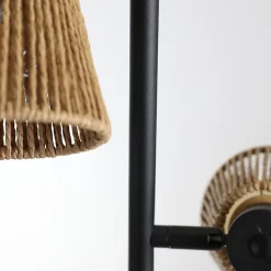 Lampadaire Davai 3 lampes métal noir H.160cm IP20 E14 40W Seynave