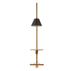 Lampadaire Design avec Table d'Appoint 