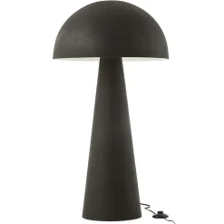 Lampadaire Design "Champignon" 95cm Noir Mat