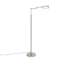 Lampadaire design en acier avec LED et variateur tactile - Notia
