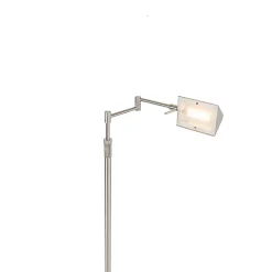 Lampadaire design en acier avec LED et variateur tactile - Notia
