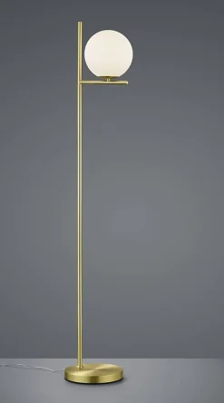 Lampadaire design globe et métal Pure