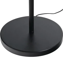 Lampadaire design industriel 3 ampoules max. 40 W abat-jour cage métal noir