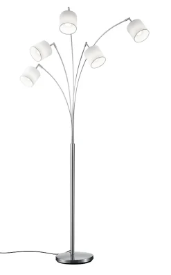 Lampadaire design, Lampadaire arc 5 lampes Tommy, TRIO
