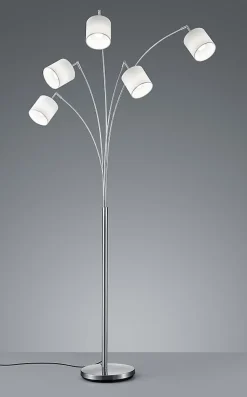 Lampadaire design, Lampadaire arc 5 lampes Tommy, TRIO