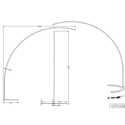 Lampadaire design, Lampadaire arc design Shanghai, TRIO