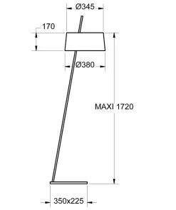 Lampadaire design, Lampadaire Bolight LS, Aluminor