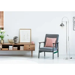 Lampadaire Design "Lavina" 160cm Argent