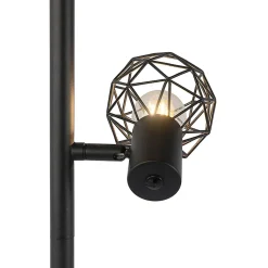 Lampadaire design noir 3 lumières orientables - Mesh