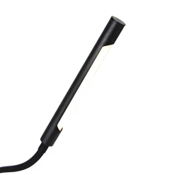 Lampadaire design noir avec LED et variateur tactile - Palka