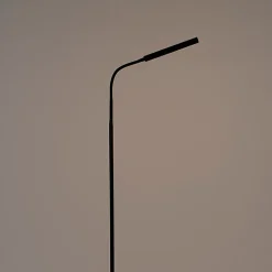 Lampadaire design noir avec LED et variateur tactile - Palka