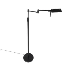 Lampadaire design noir avec LED et variateur tactile - Notia