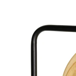 Lampadaire design noir avec verre doré - Bert