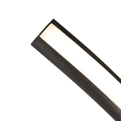 Lampadaire design noir avec LED et variateur - Twisted