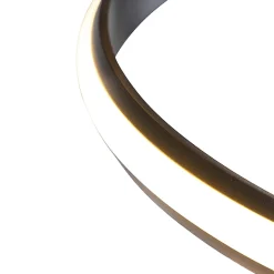 Lampadaire design noir avec LED et variateur - Twisted