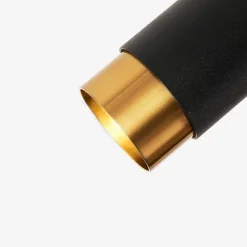 Lampadaire design noir double spots orientables - Elya