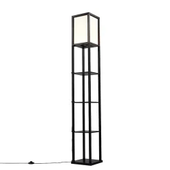 Lampadaire design noir et blanc avec LED - Nea