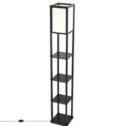 Lampadaire design noir et blanc avec LED - Nea