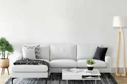 Lampadaire design Sacha ls blanc écru