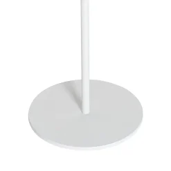 Lampadaire d'extérieur blanc avec LED à 3 niveaux de luminosité sur énergie solaire - Ferre