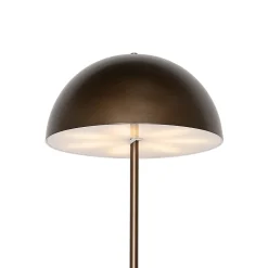 Lampadaire d'extérieur bronze foncé rechargeable avec variateur 3 niveaux - Keira