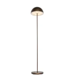 Lampadaire d'extérieur bronze foncé rechargeable avec variateur 3 niveaux - Keira