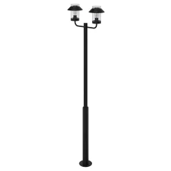 Lampadaire d'extérieur Caprera noir E27 IP44 GoodHome