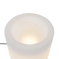 Lampadaire d'extérieur en pot de fleur blanc IP44 - Flowerpot