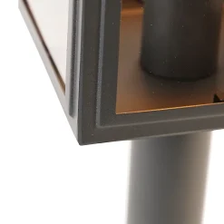 Lampadaire d'extérieur gris 50 cm IP44 - Sutton