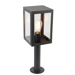 Lampadaire d'extérieur gris 50 cm IP44 - Sutton