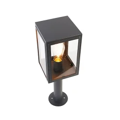 Lampadaire d'extérieur gris 50 cm IP44 - Sutton