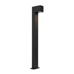 Lampadaire d'extérieur industriel noir 80 cm IP44 - Baleno