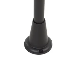Lampadaire d'extérieur industriel noir 100 cm IP44 - Charlois