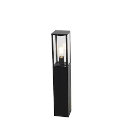 Lampadaire d'extérieur industriel noir 80 cm IP44 - Charlois
