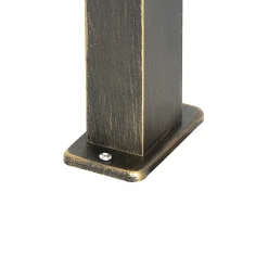 Lampadaire d'extérieur industriel or antique 65 cm IP44 - Baleno