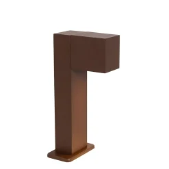 Lampadaire d'extérieur intelligent marron rouille 30 cm IP44 avec WiFi GU10 - Baleno