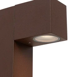 Lampadaire d'extérieur intelligent marron rouille 30 cm IP44 avec WiFi GU10 - Baleno