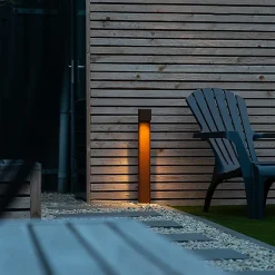 Lampadaire d'extérieur intelligent marron rouille 65 cm IP44 avec WiFi GU10 - Baleno