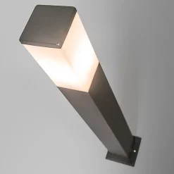 Lampadaire d'extérieur intelligent gris foncé 80 cm avec Wifi P45 - Malios