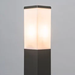 Lampadaire d'extérieur intelligent gris foncé 80 cm avec Wifi P45 - Malios
