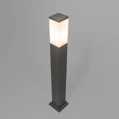 Lampadaire d'extérieur intelligent gris foncé 80 cm avec Wifi P45 - Malios