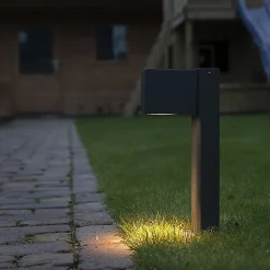 Lampadaire d'extérieur intelligent anthracite 30 cm IP44 avec WiFi GU10 - Baleno