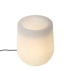 Lampadaire d'extérieur intelligent pot de fleur blanc IP44 avec Wifi A60 - Flowerpot