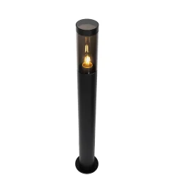 Lampadaire d'extérieur moderne noir 110 cm IP44 - Rox