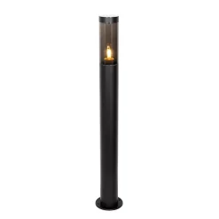 Lampadaire d'extérieur moderne noir 110 cm IP44 - Rox