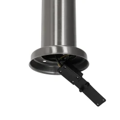 Lampadaire d'extérieur moderne en acier avec opale 80 cm IP44 - Rox